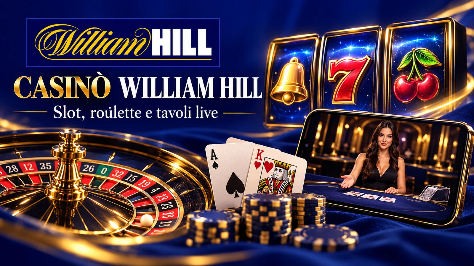 William Hill Casino: slot, roulette e tavoli live