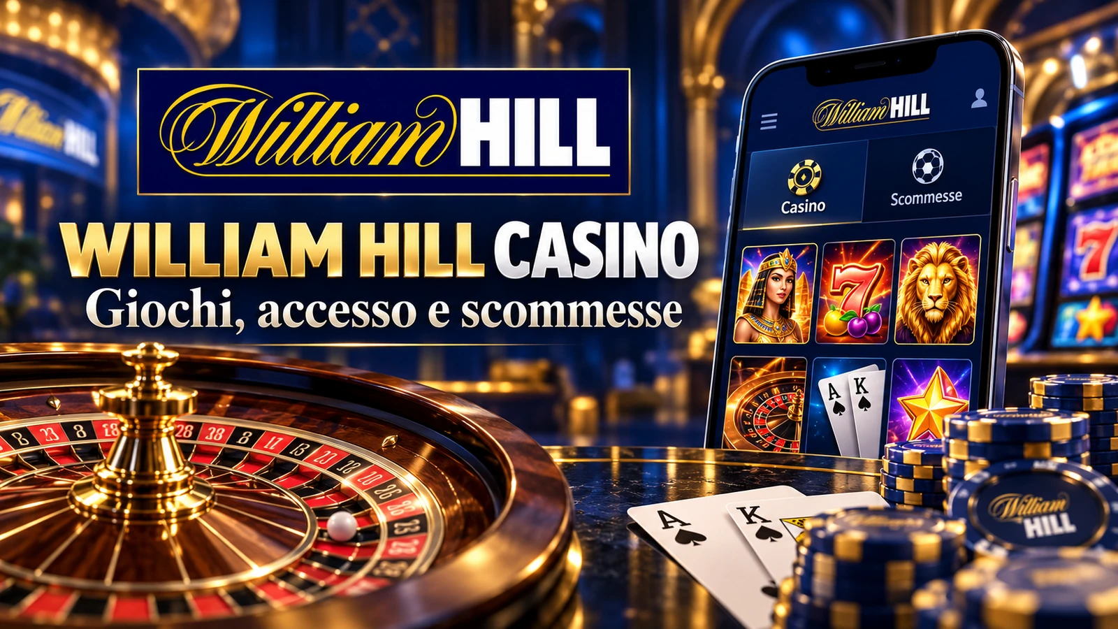 William Hill Casino: giochi, accesso e scommesse